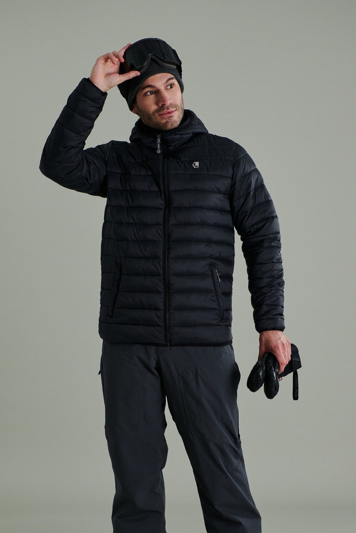COMB HOODED PUFFY JACKET